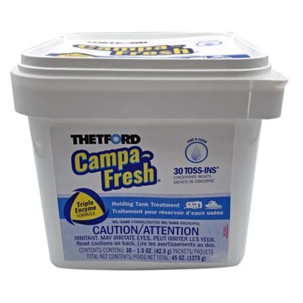 Thetford 96721 Campa-Fresh Free & Clear Toss-Ins Holding Tank Treatment, 30 Count T6H_96721 - main